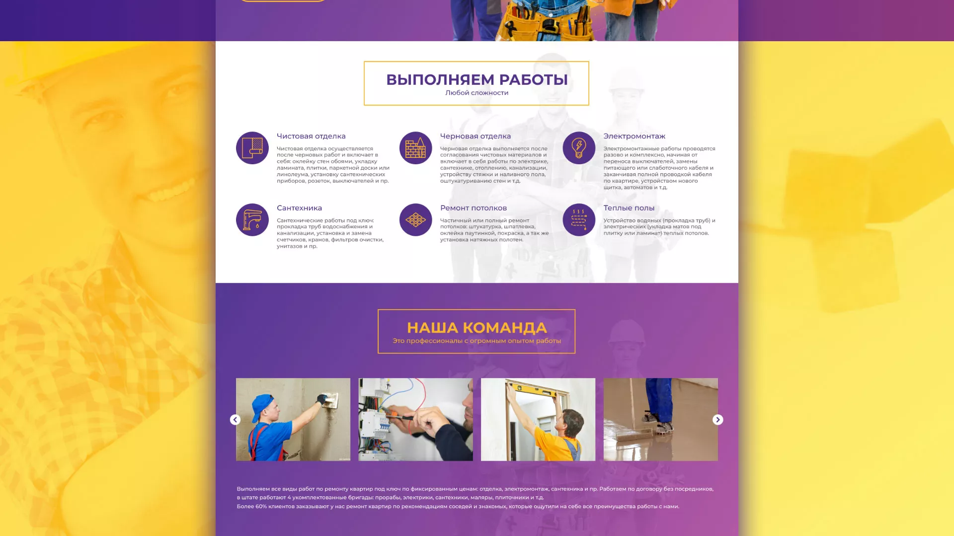 Разработка сайта строительной компании «Милана-Строй» в Льгове